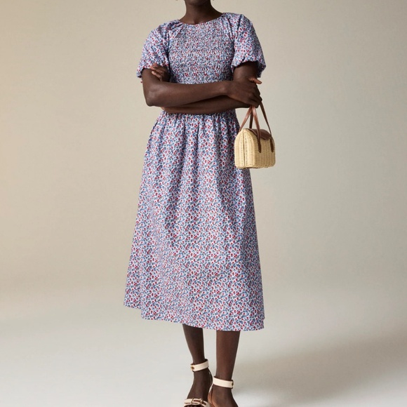 J.crew meadow dress in poppy poplin cotton - Picture 2 of 3